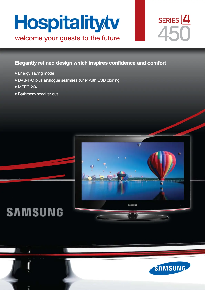 Page 1 de la notice Manuel utilisateur Samsung LE-32B450C4H