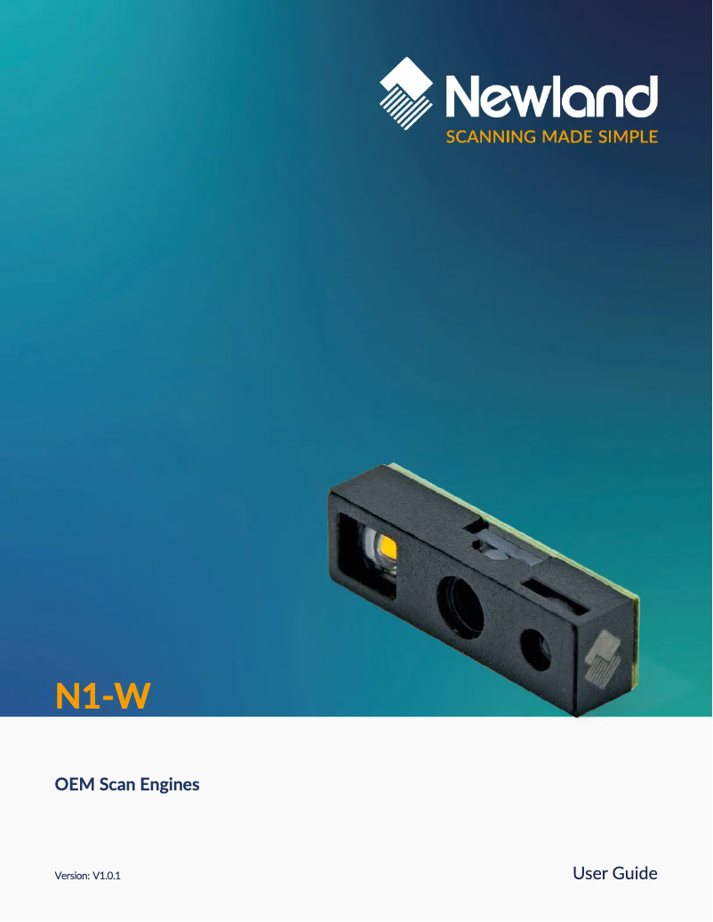 Page n°1 - Manuel utilisateur Newland N1-W