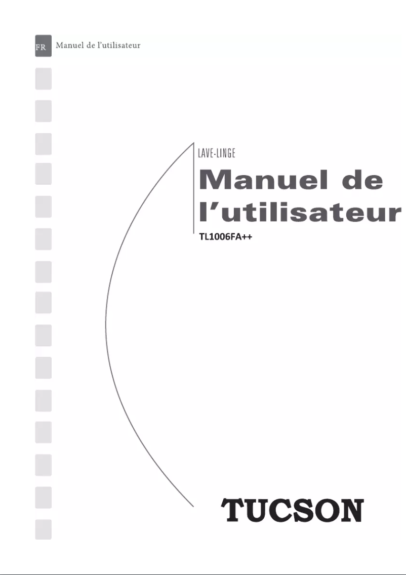 Page n°1 - Manuel utilisateur Tucson TL1006FA++