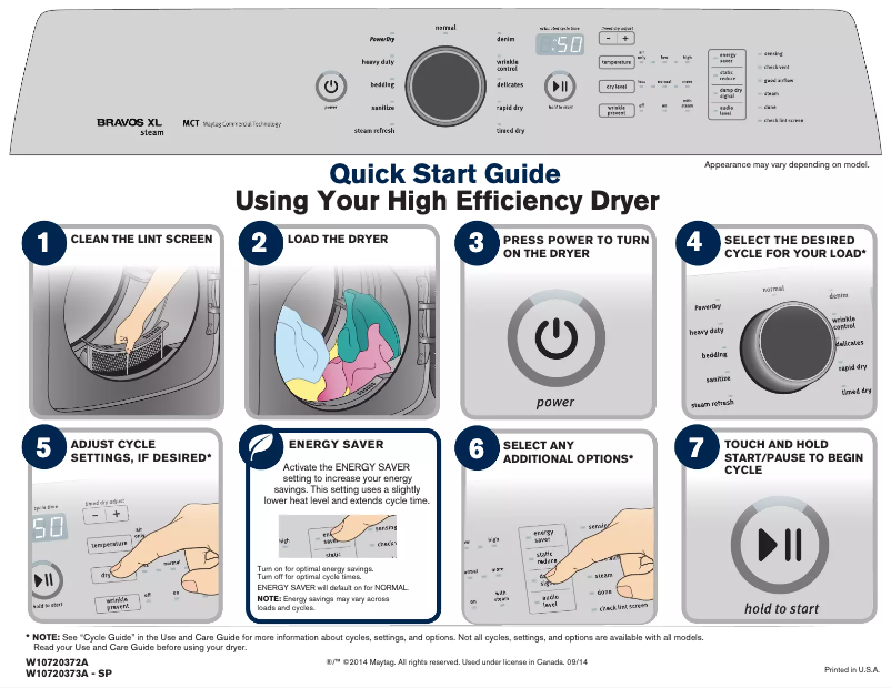 Page n°1 - Manuel utilisateur Maytag MGDB835DC