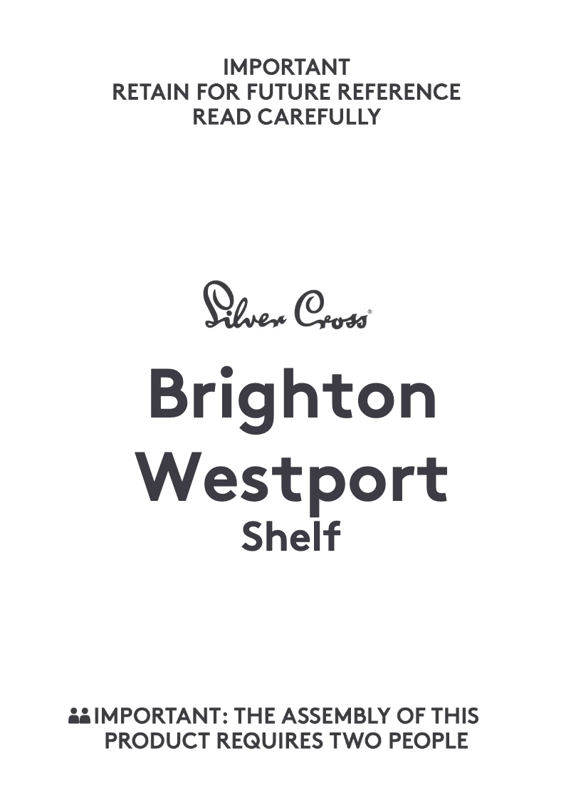 Page n°1 - Manuel utilisateur Silver Cross Brighton/Westport Shelf