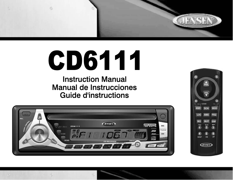 Image de la première page du manuel de l'appareil CD6111