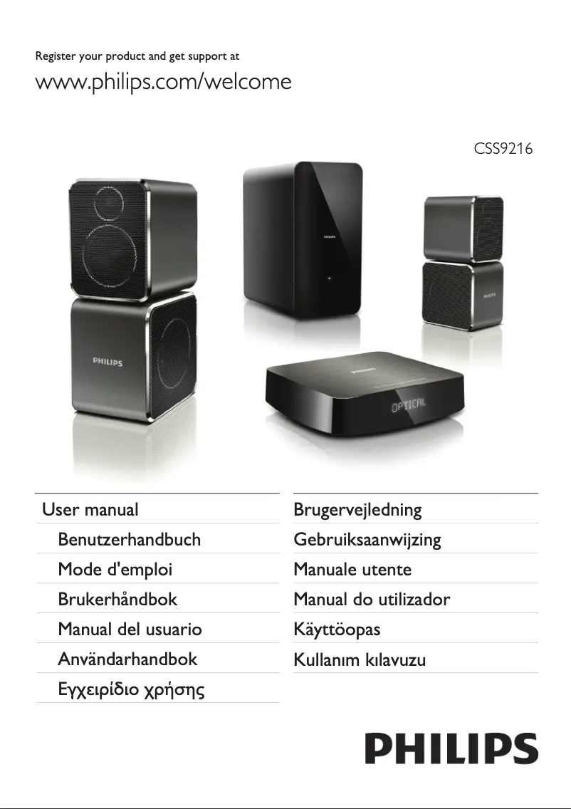 Imagen de la primera página del manual del dispositivo Fidelio CSS9216