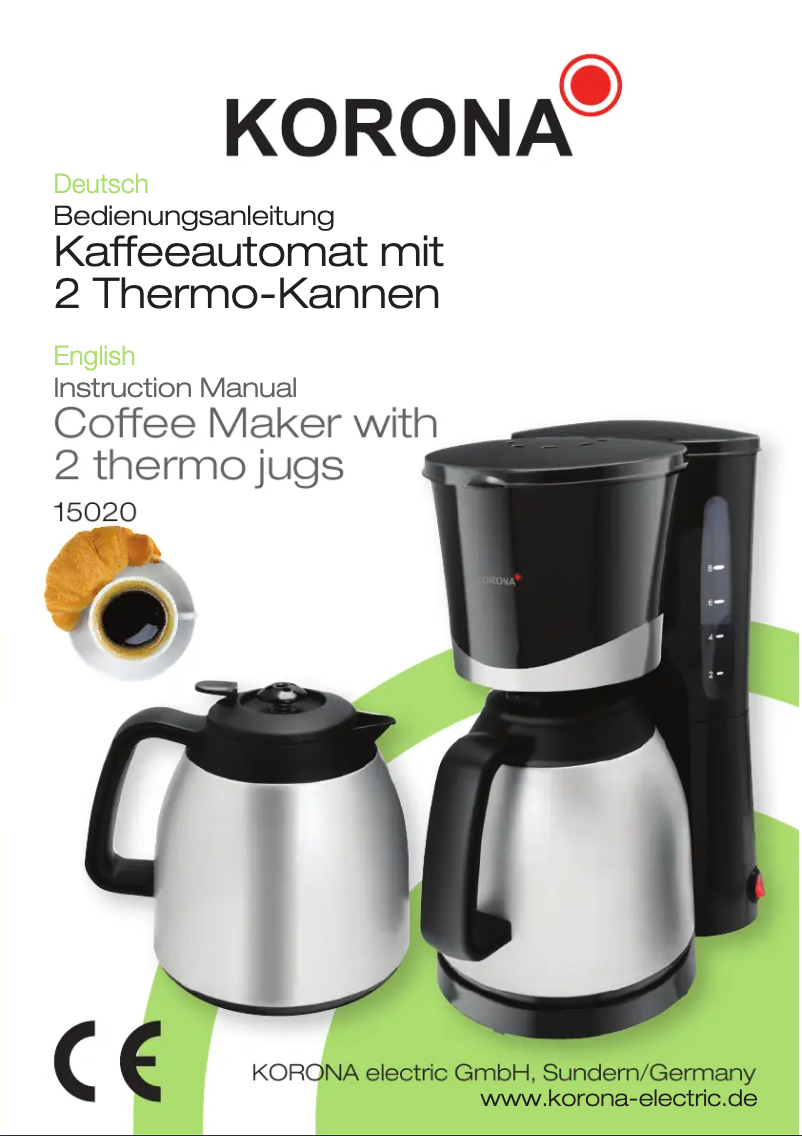 Page n°1 - Manuel utilisateur Korona 15020