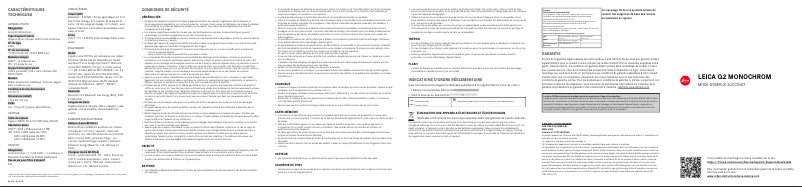 Image de la première page du manuel de l'appareil Q2 Monochrom