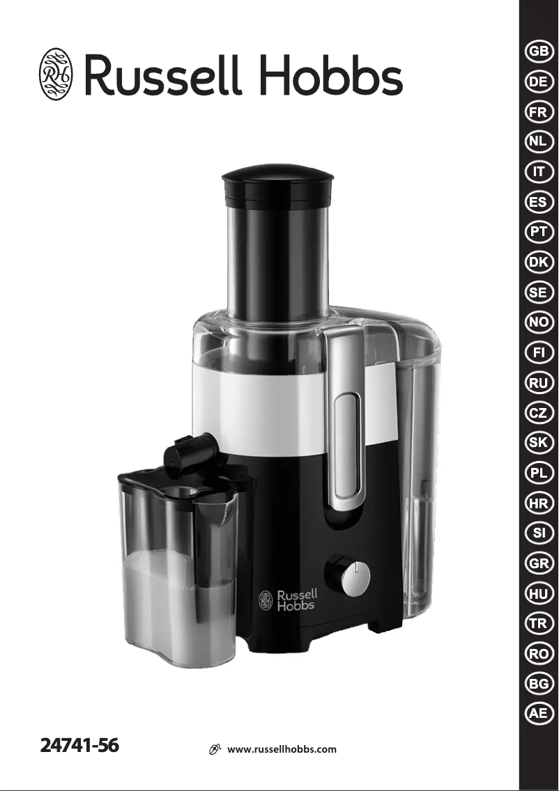 Page n°1 - Manuel utilisateur Russell Hobbs Horizon Juicer