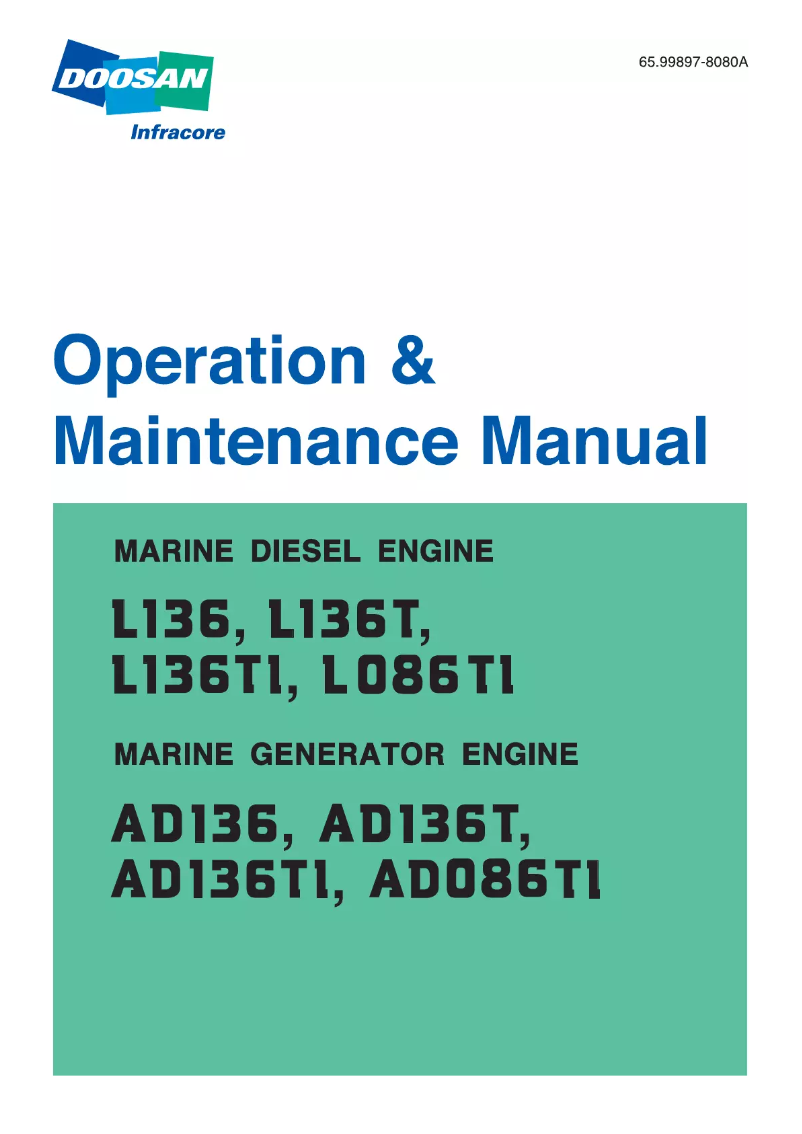 Página 1 del manual Manual de usuario Doosan AD086TI