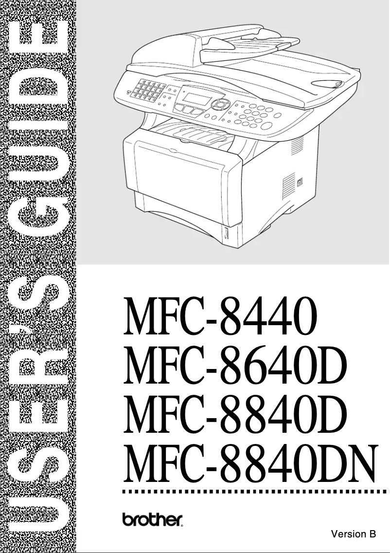 Page 1 de la notice Manuel utilisateur Brother MFC-8640D