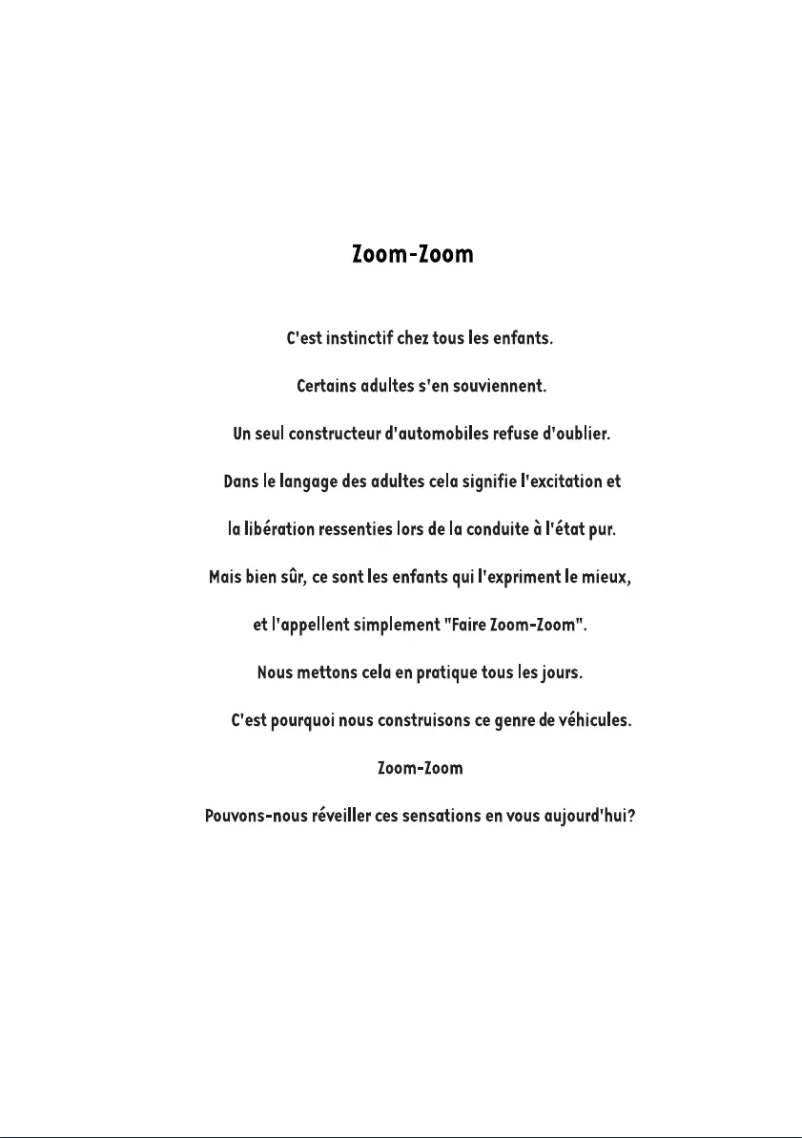 Page 1 de la notice Manuel utilisateur Mazda 5 (2017)