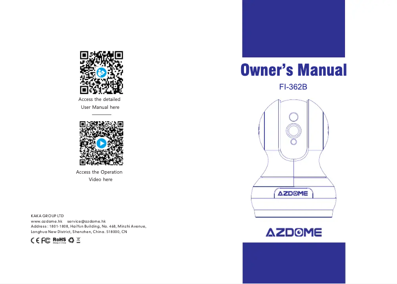 Image de la première page du manuel de l'appareil FI-362B