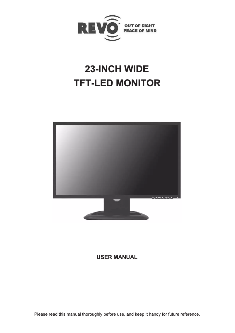 Page 1 de la notice Manuel utilisateur REVO RM23-OR1