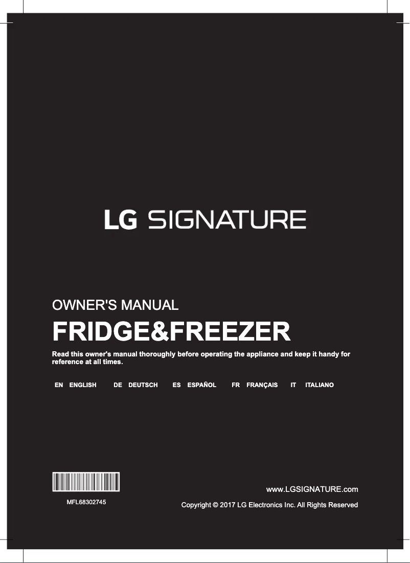 Page 1 de la notice Manuel utilisateur LG LSR100