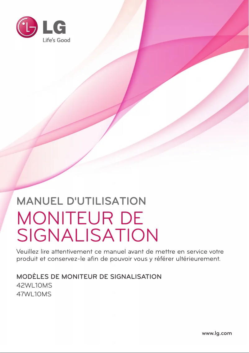 Image de la première page du manuel de l'appareil 47WL10MS