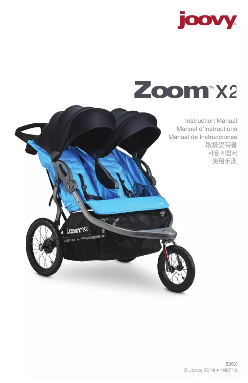 Page n°1 - Manuel utilisateur Joovy Zoom X2