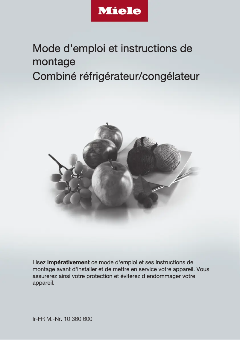 Page n°1 - Guide d'installation Miele KFN 29243 D ED/CS