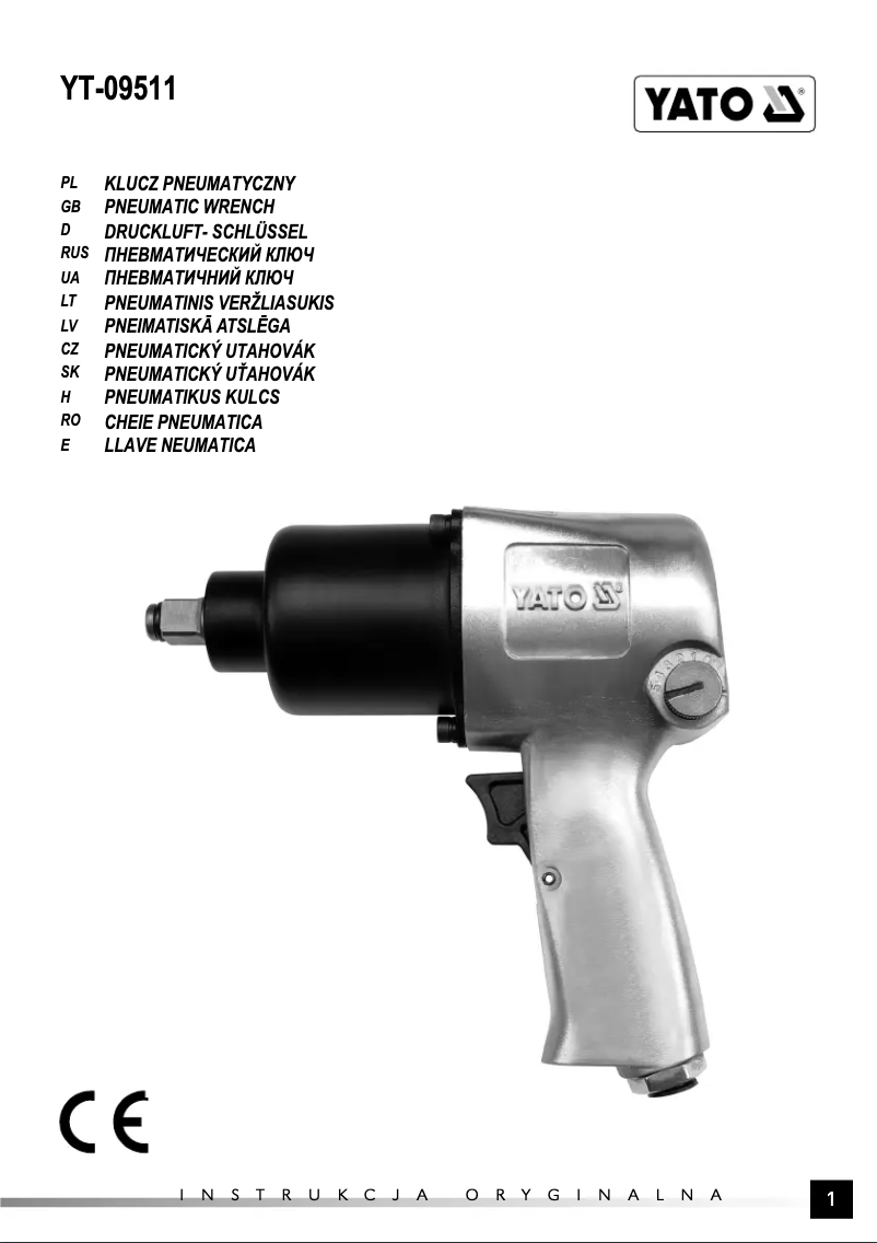Image de la première page du manuel de l'appareil YT-09511