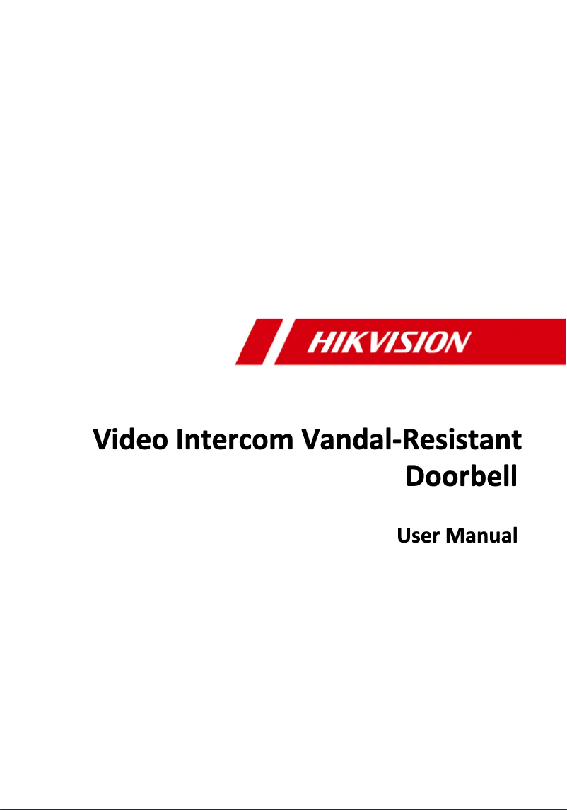 Page n°1 - Manuel utilisateur Hikvision DS-KB8113-IME1