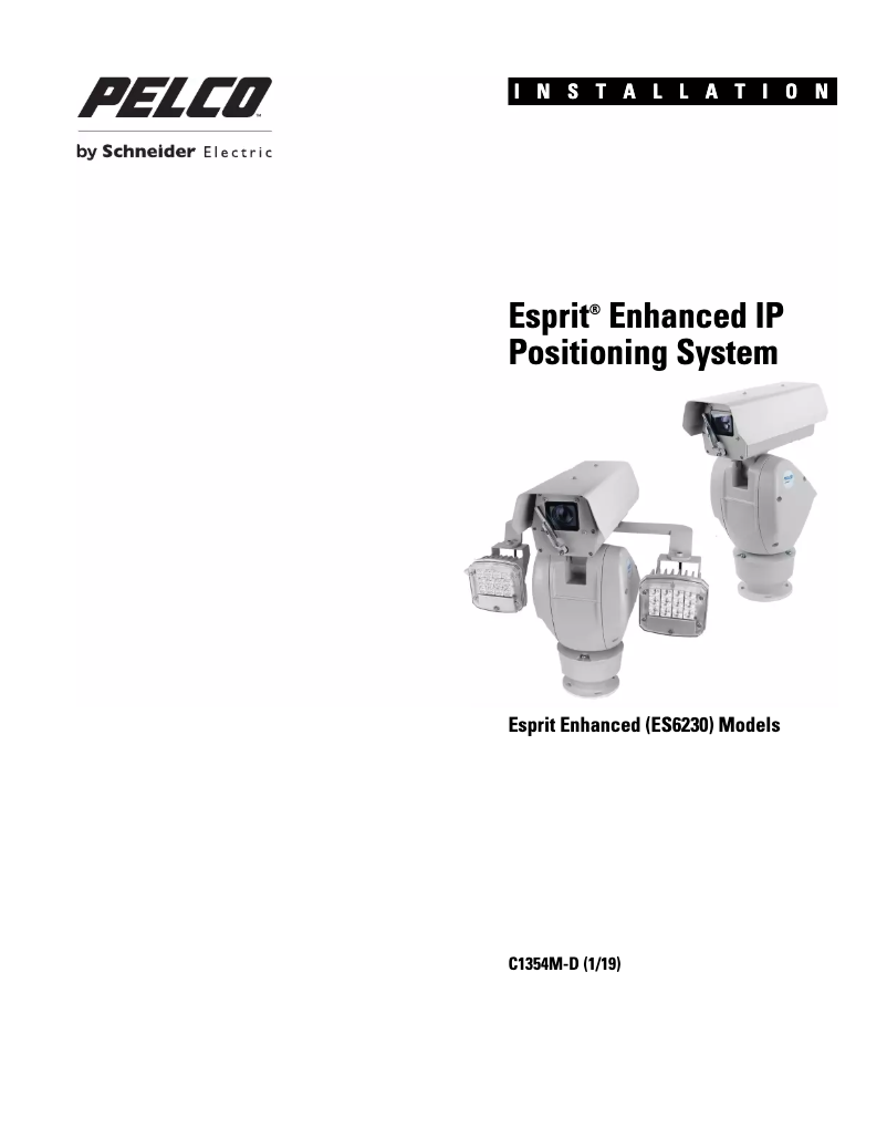 Page n°1 - Manuel utilisateur Pelco Esprit Enhanced ES6230-12P