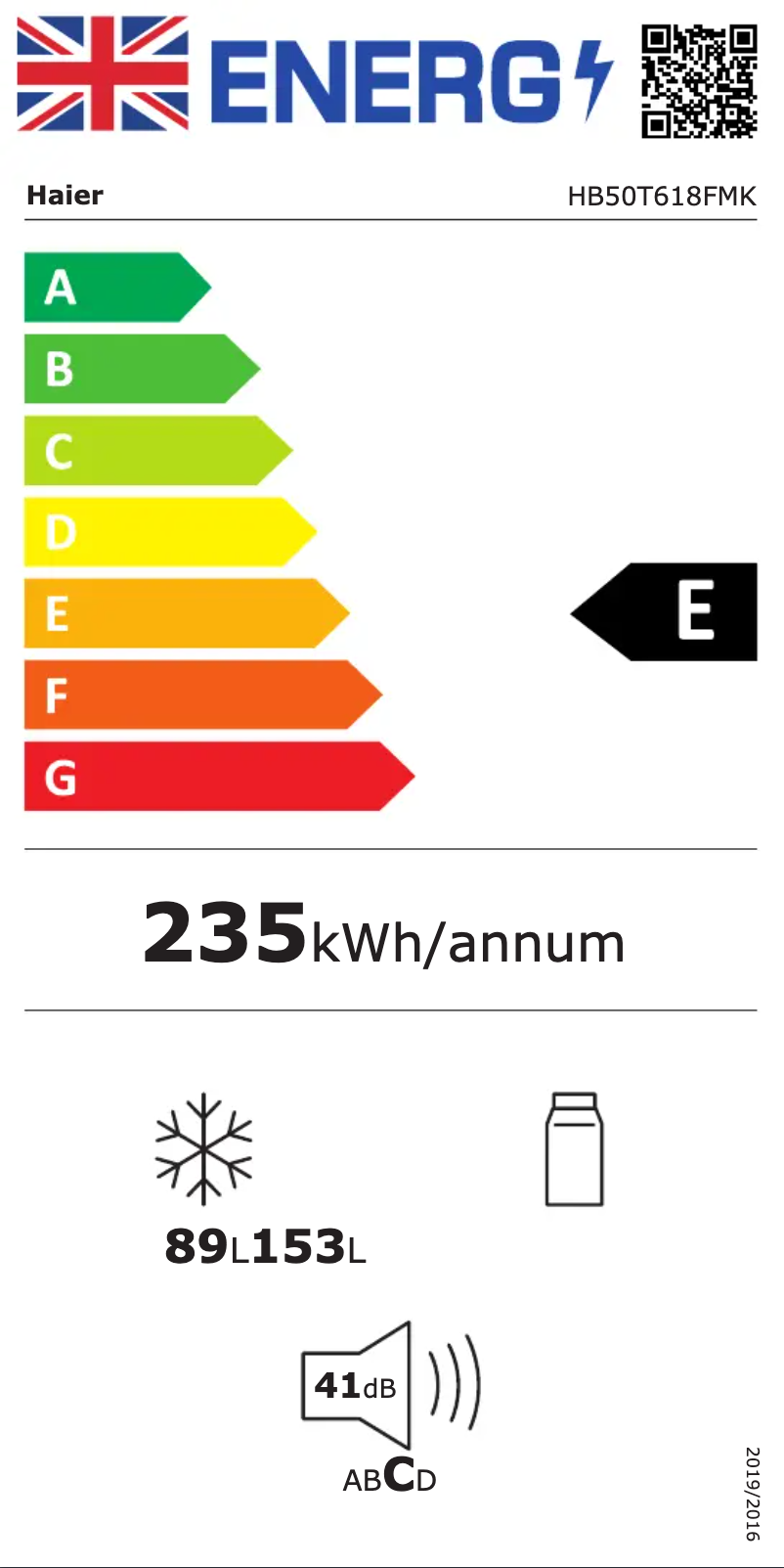 Image de la première page du manuel de l'appareil HB50T618FMK