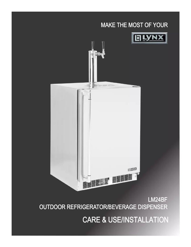 Page 1 de la notice Manuel utilisateur Lynx LM24BFL