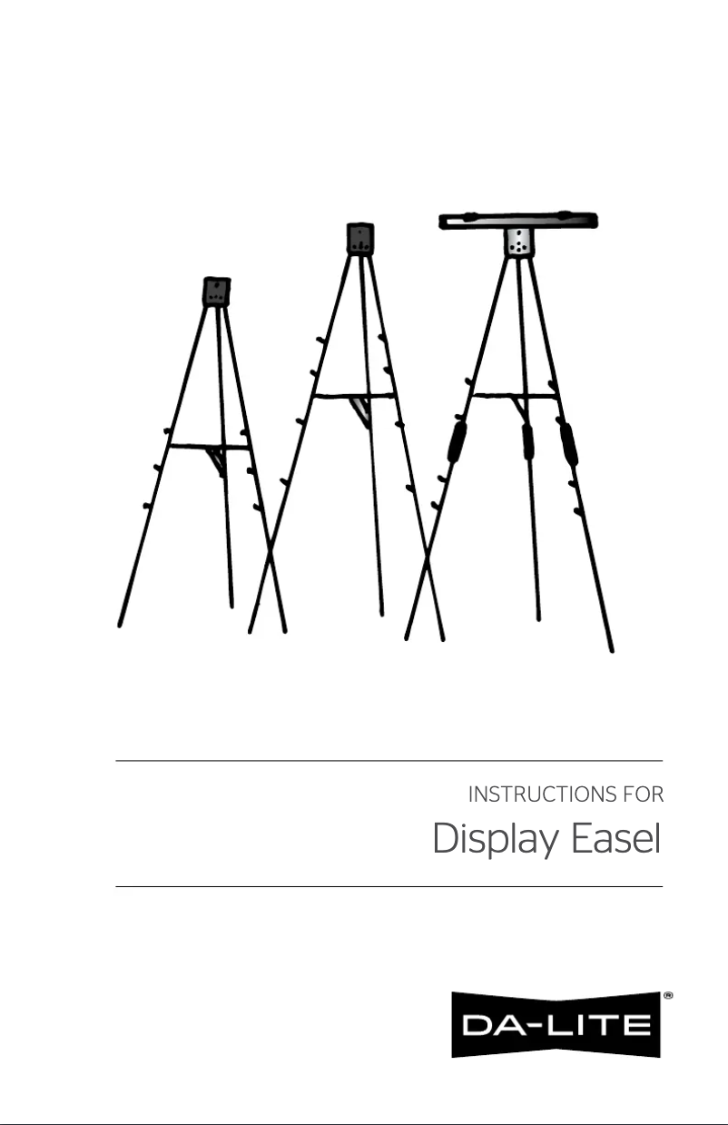 First page image of the manual for Display Easel 87017