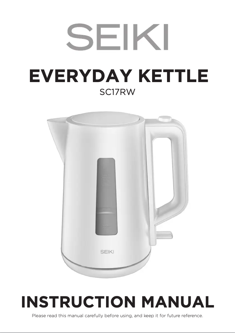 Page 1 de la notice Manuel utilisateur Seiki SC17RW
