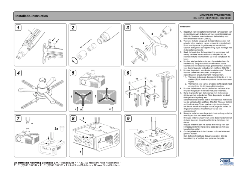 Page n°1 - Manuel utilisateur SmartMetals 002.3030