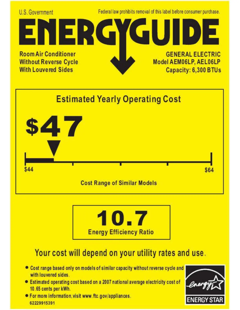 Image de la première page du manuel de l'appareil AEL06LP
