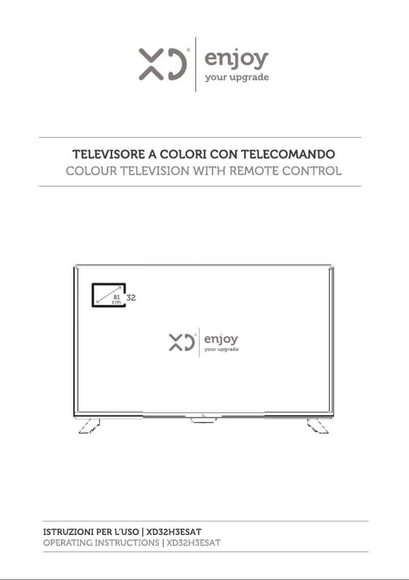 Page 1 de la notice Manuel utilisateur XD 32H3ESAT