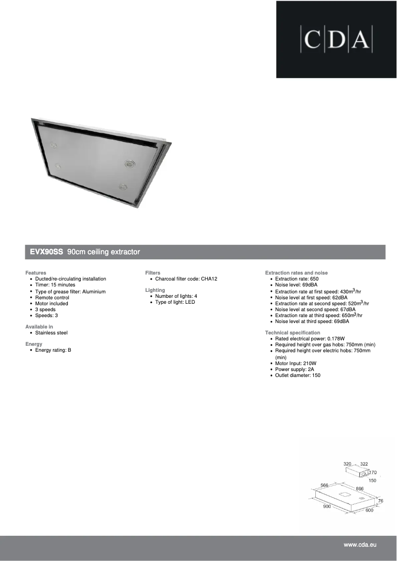 Image de la première page du manuel de l'appareil EVX90SS