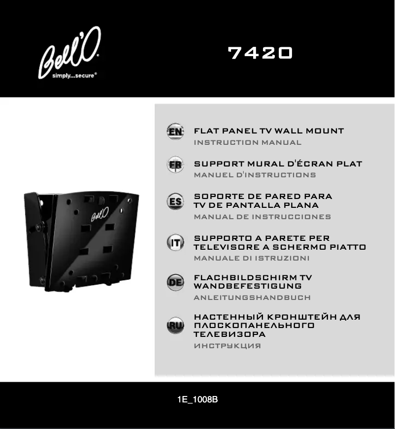 Página 1 del manual Manual de usuario Bell'O 7420B