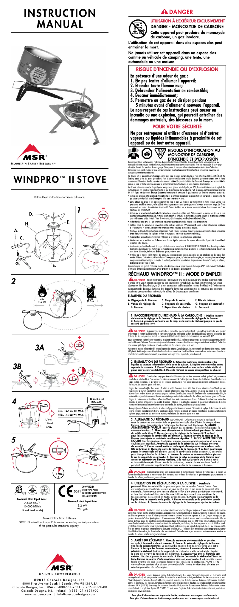 Page 1 de la notice Manuel utilisateur MSR Wind Pro II