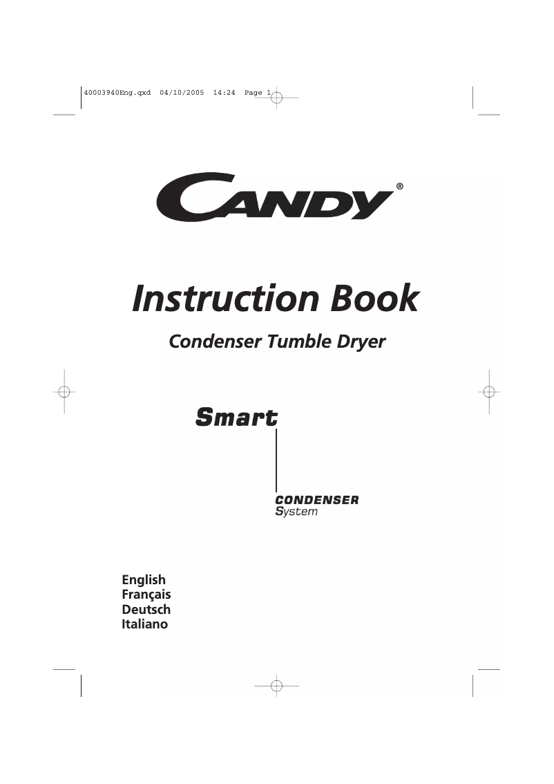 Page n°1 - Manuel utilisateur Candy CC2 17-88