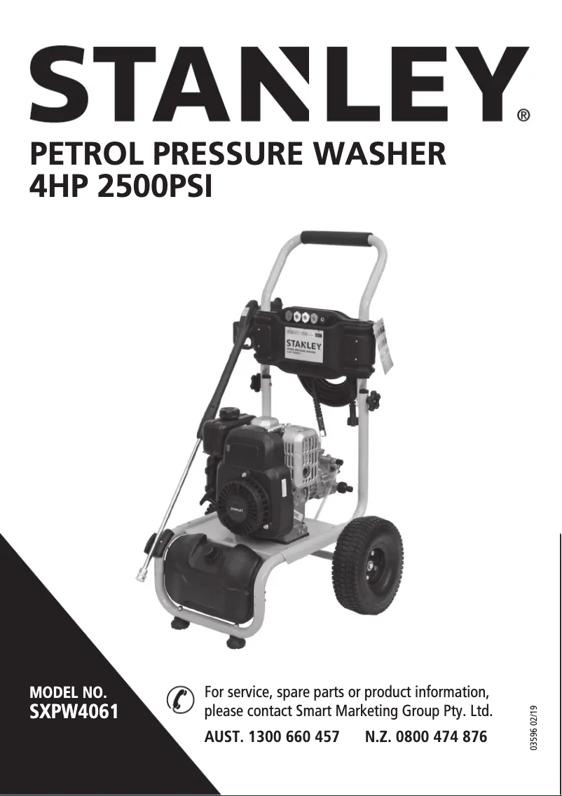 Image de la première page du manuel de l'appareil SXPW4061