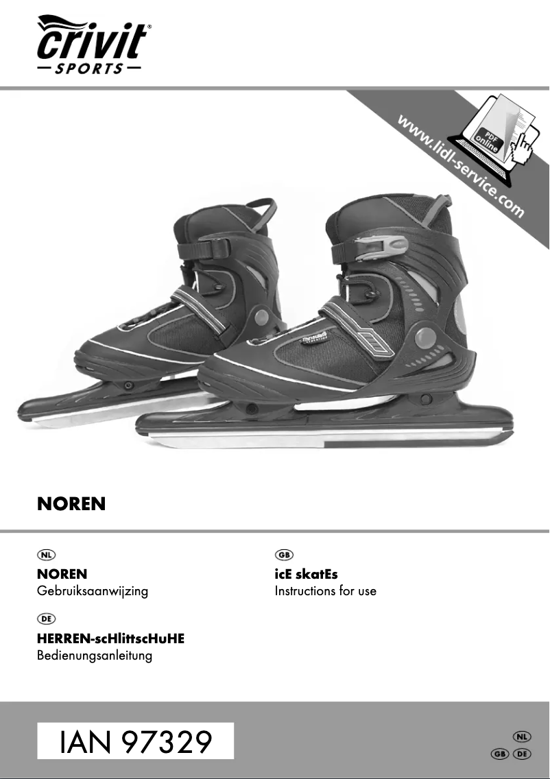 Page 1 de la notice Manuel utilisateur Crivit IAN 97329