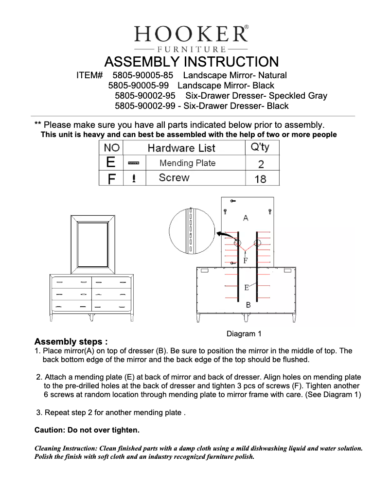 Página 1 del manual Manual de usuario Hooker 5805-90005-99