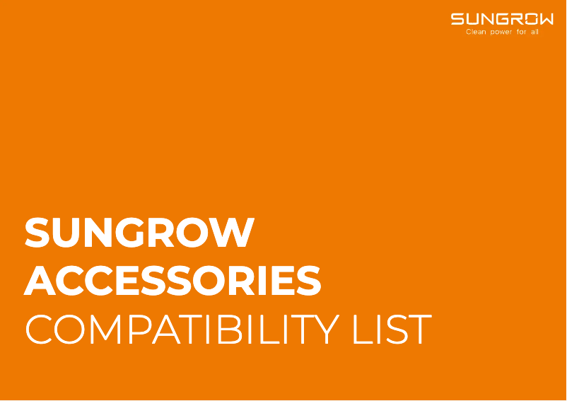 Página 1 del manual Guía de instalación Sungrow SG125HX