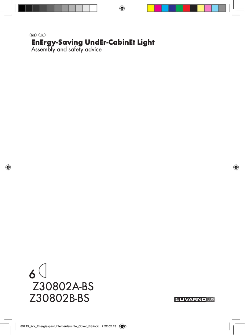 Image de la première page du manuel de l'appareil Z30802A-BS