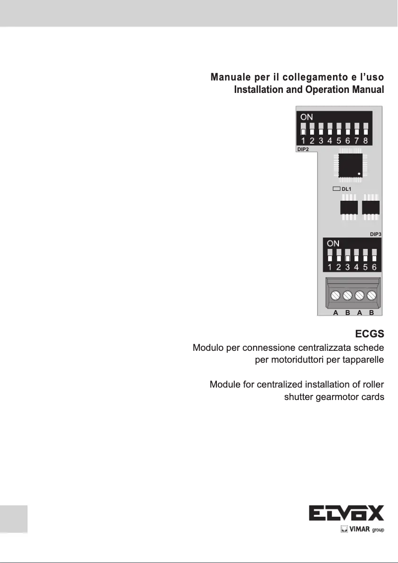Image de la première page du manuel de l'appareil ELVOX ECGS