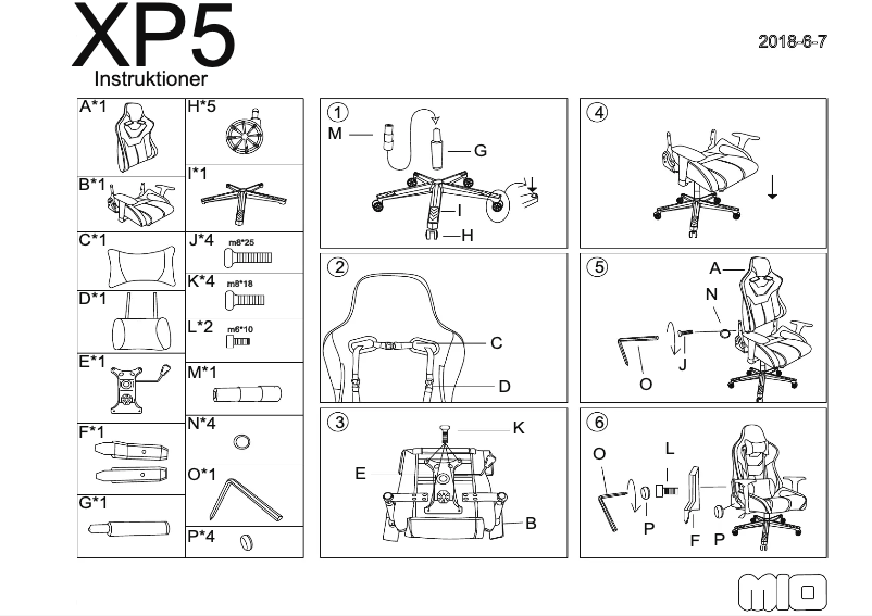 Page 1 de la notice Manuel utilisateur Mio XP5