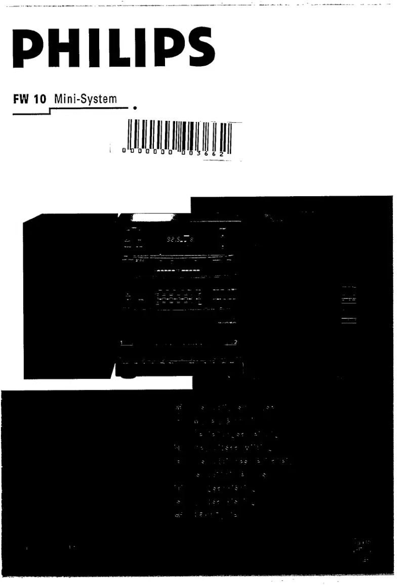 Page n°1 - Manuel utilisateur Philips FW10