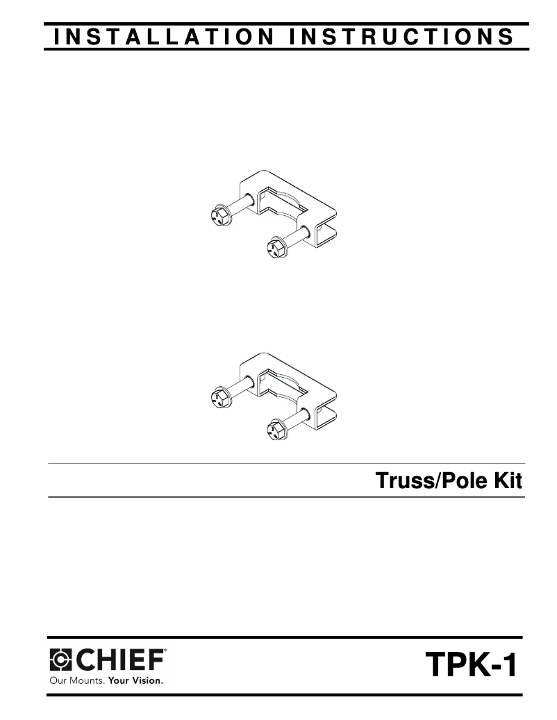 Page n°1 - Manuel utilisateur Chief TPK1