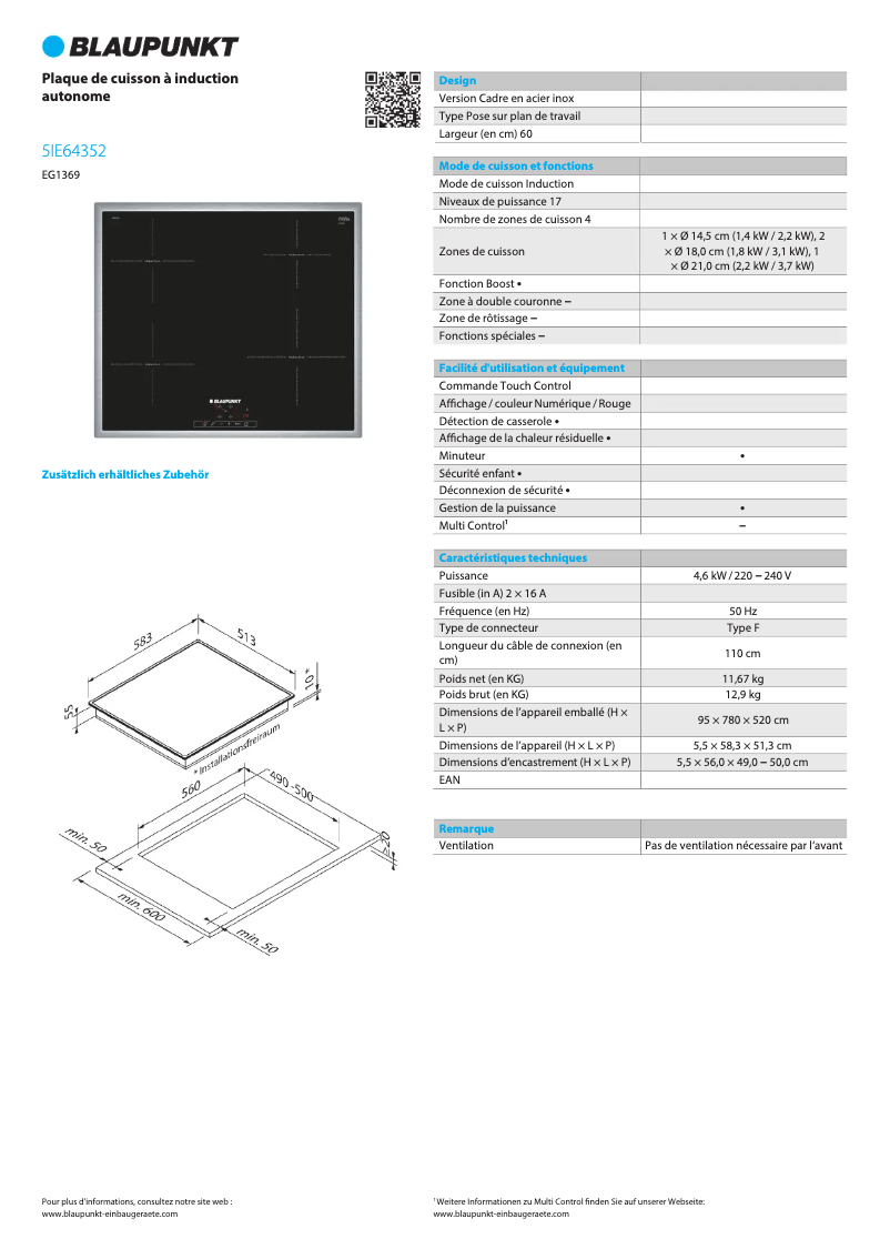 Imagen de la primera página del manual del dispositivo 5IE 64352