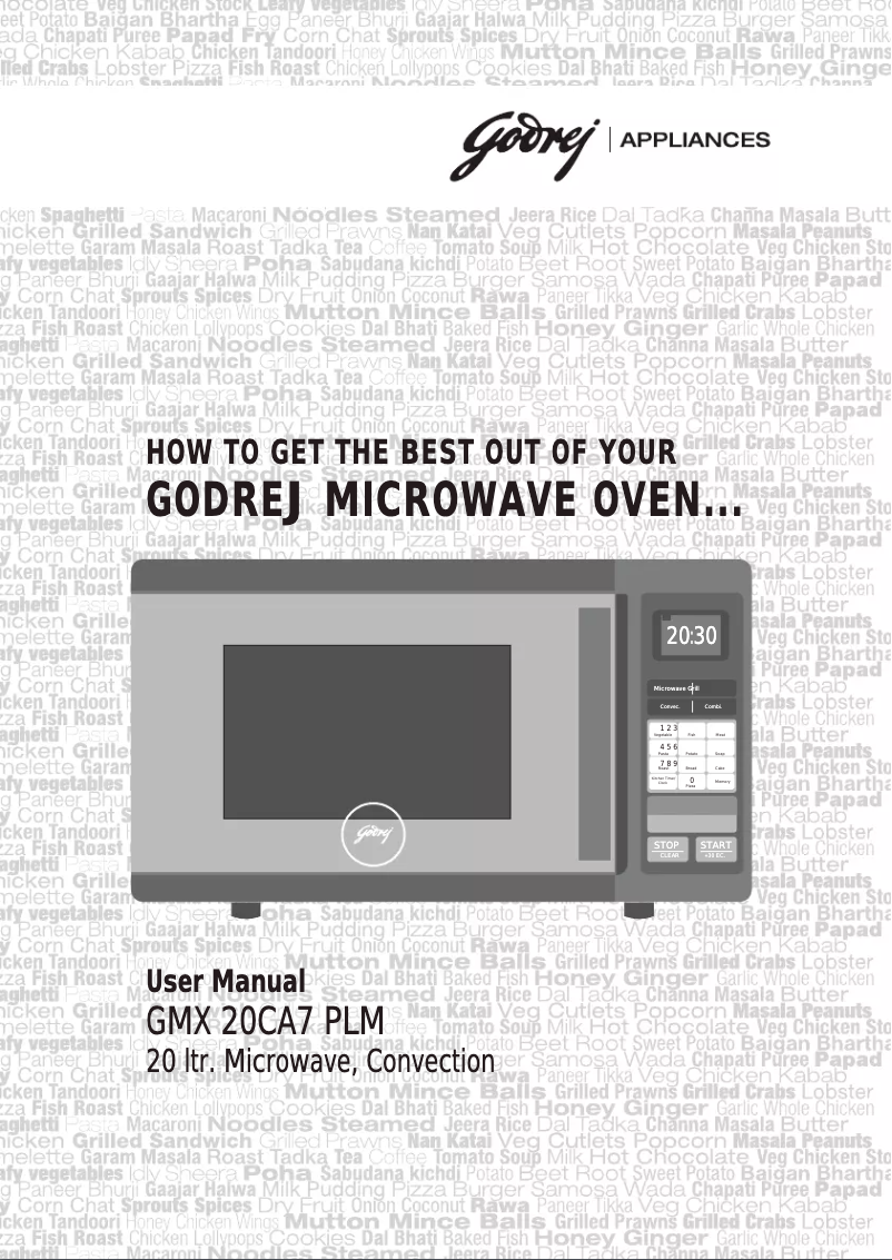 Page n°1 - Manuel utilisateur Godrej GMX 20CA7 PLM
