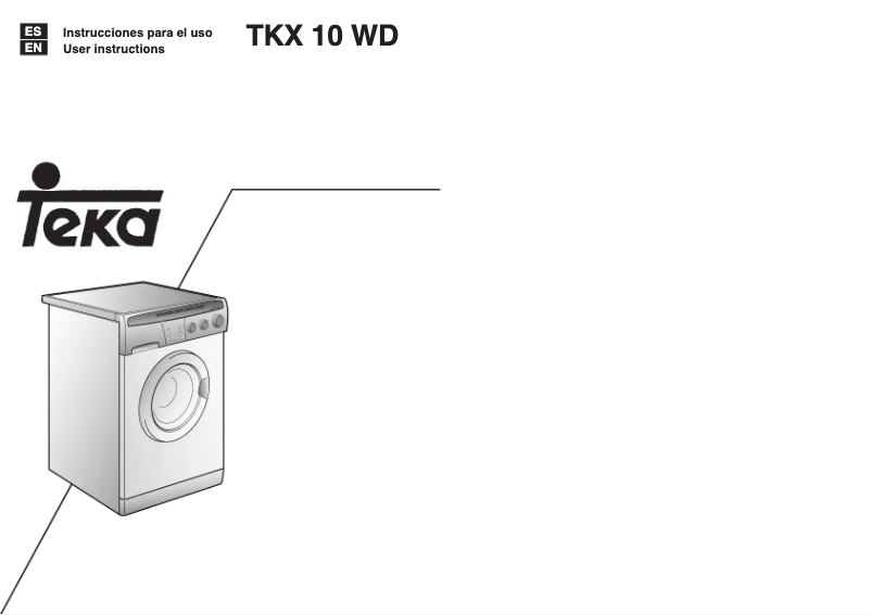 Image de la première page du manuel de l'appareil TKX 10 WD
