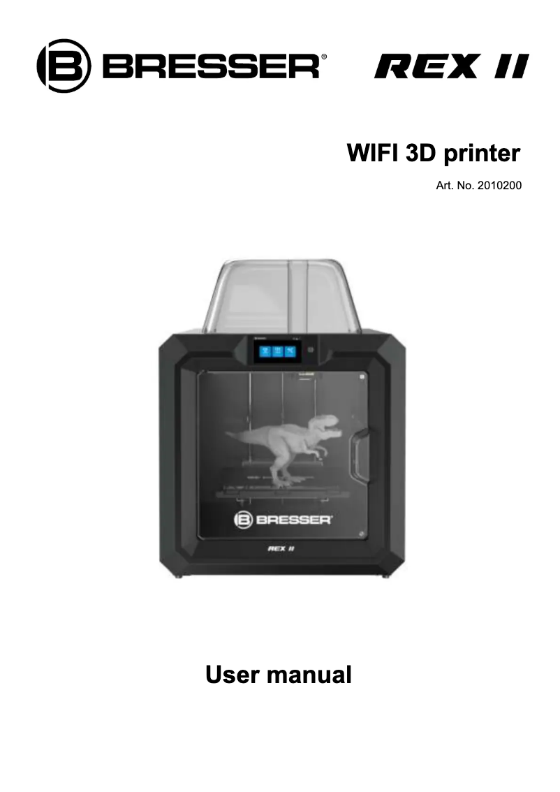 Image de la première page du manuel de l'appareil REX II