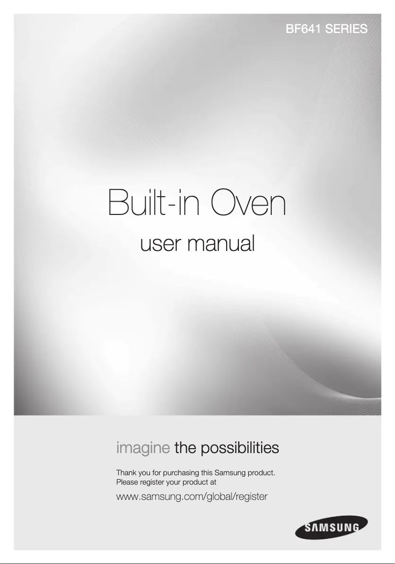 Image de la première page du manuel de l'appareil BF641FST