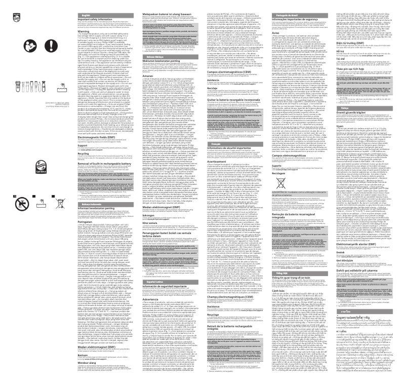 Page 1 of the manual User Manual Philips X3002