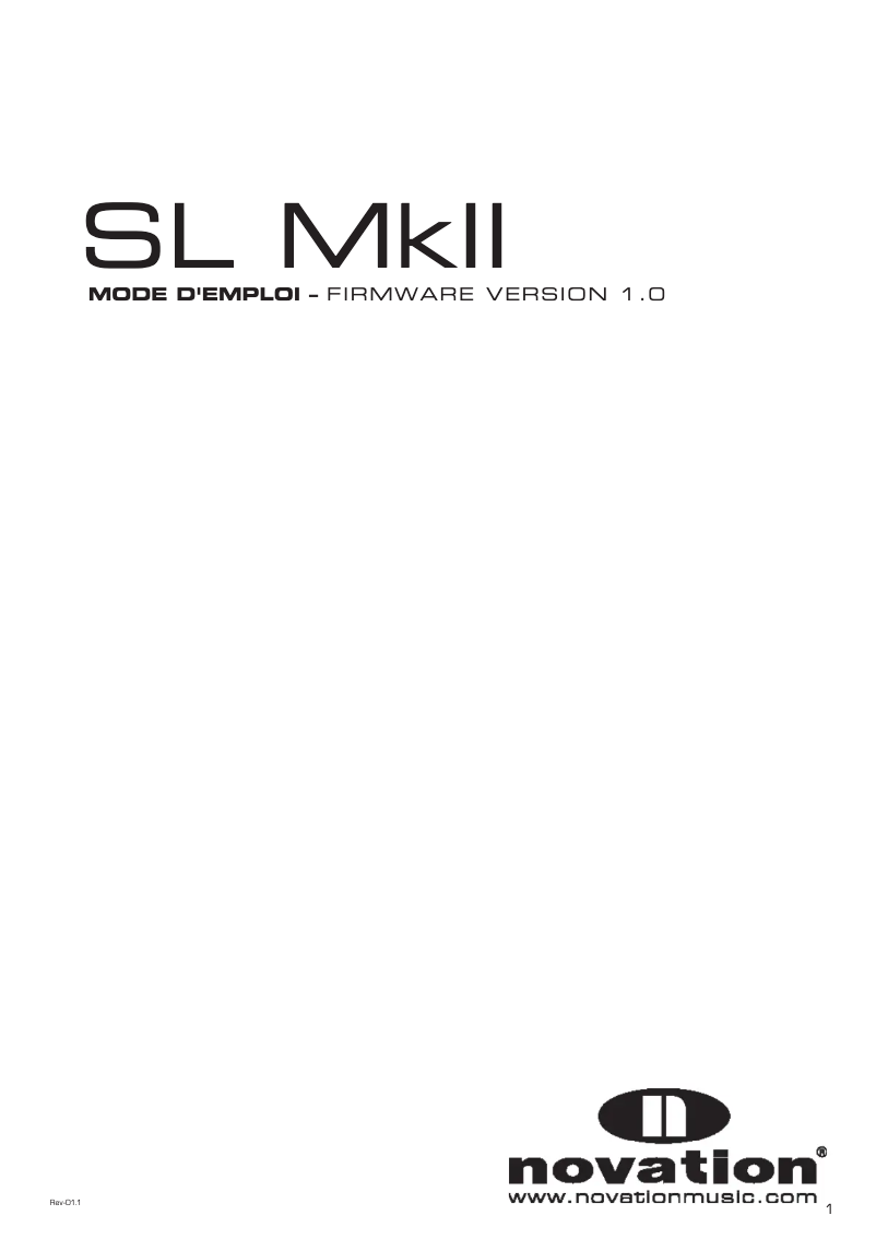 Image de la première page du manuel de l'appareil 49 SL MkII