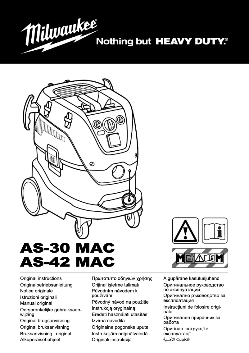 Page n°1 - Manuel utilisateur Milwaukee AS-42 MAC